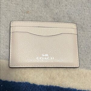 Coach Light Beige Card Holder